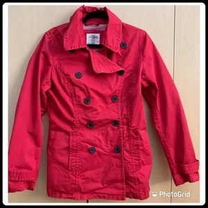 H&M red pea coat.